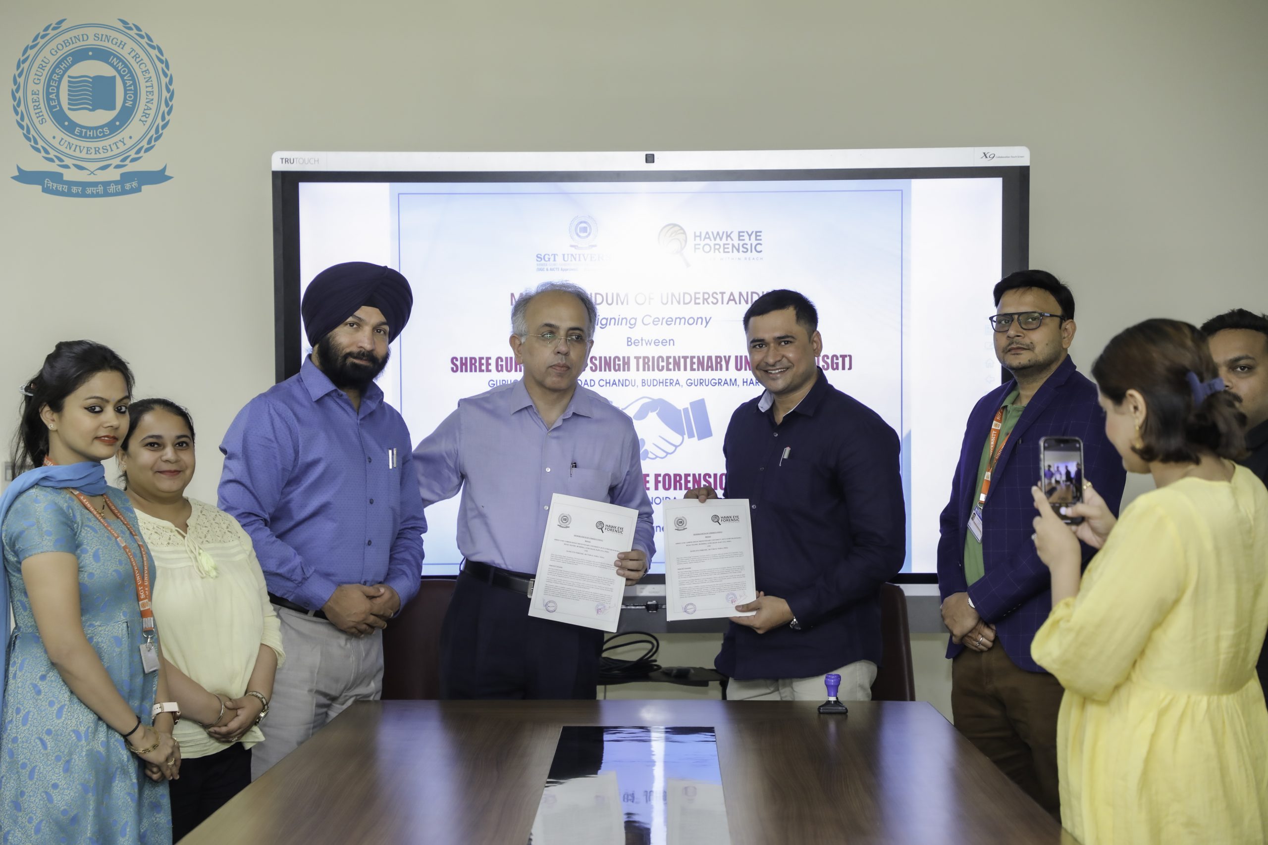 You are currently viewing SGT University inks MoU with Hawk Eye Forensic